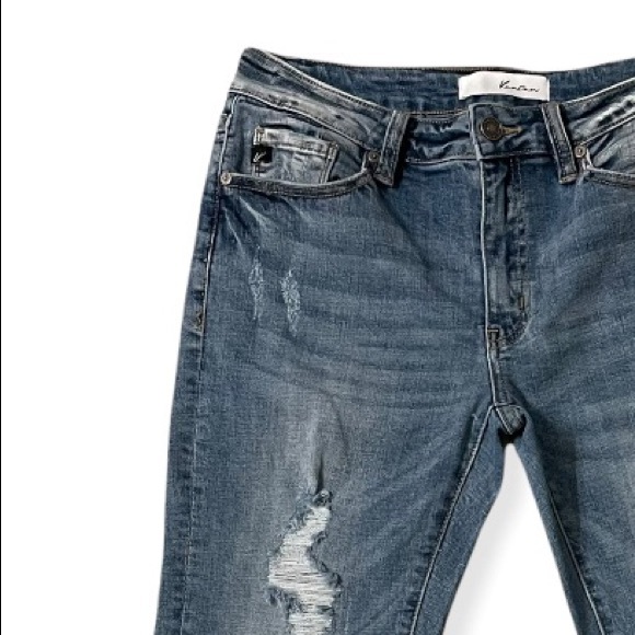 KanCan Loveland Mid Rise Fray Hem Skinny Size 9/28 - Picture 5 of 12